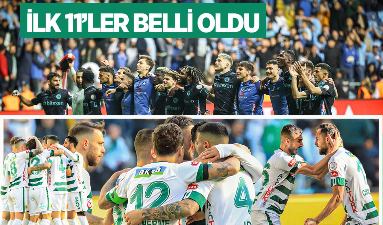 Konyaspor - Adana Demirspor maçının ilk 11’leri belli oldu!