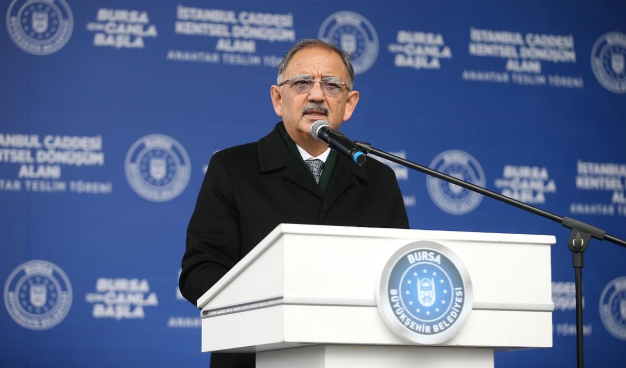Bakan Özhaseki: Bizim derdimiz ev yapmak