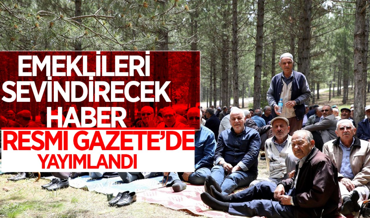 Emeklilerin 3 bin lira bayram ikramiyesi Resmi Gazete’de yayımlandı