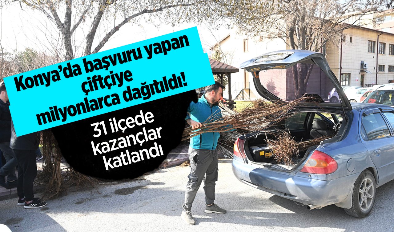 Konya’da başvuru yapan çiftçiye milyonlarca dağıtıldı! 31 İlçede kazançlar katlandı