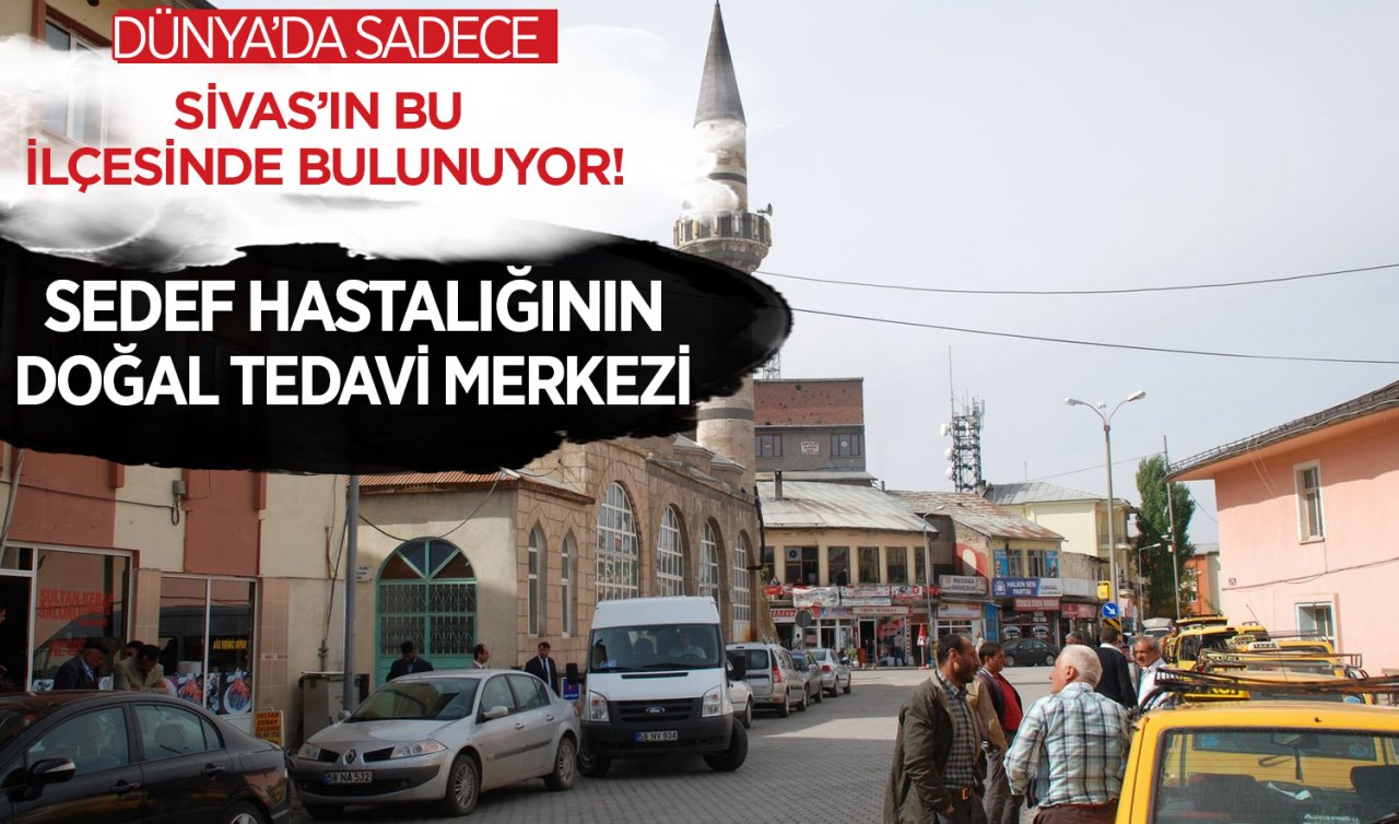 Dünya’da sadece Sivas’ın bu ilçesinde var! Sedef hastalığının doğal tedavi merkezi