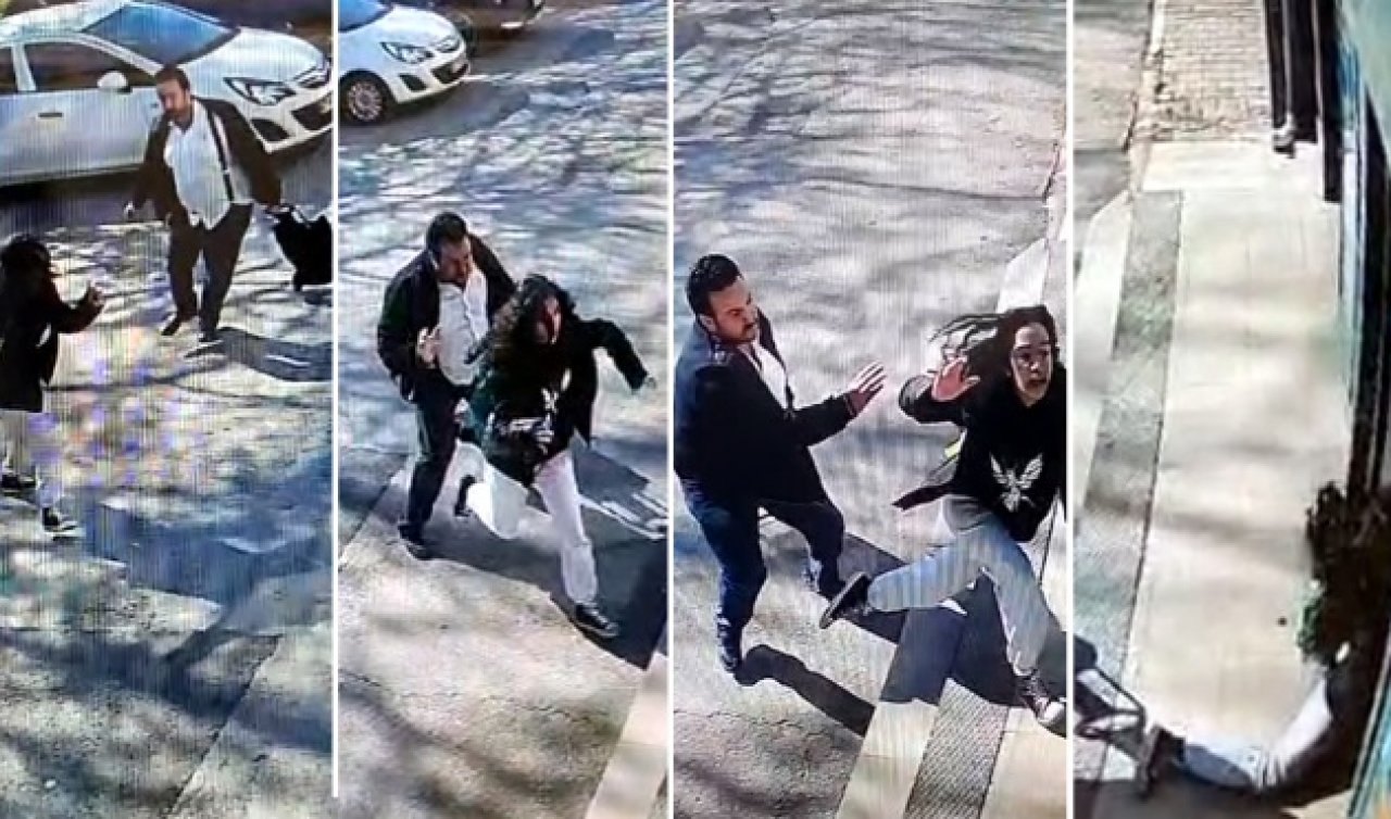 YOK ARTIK! Sokakta kız çocuğunun sırtına vurup yere düşürdü