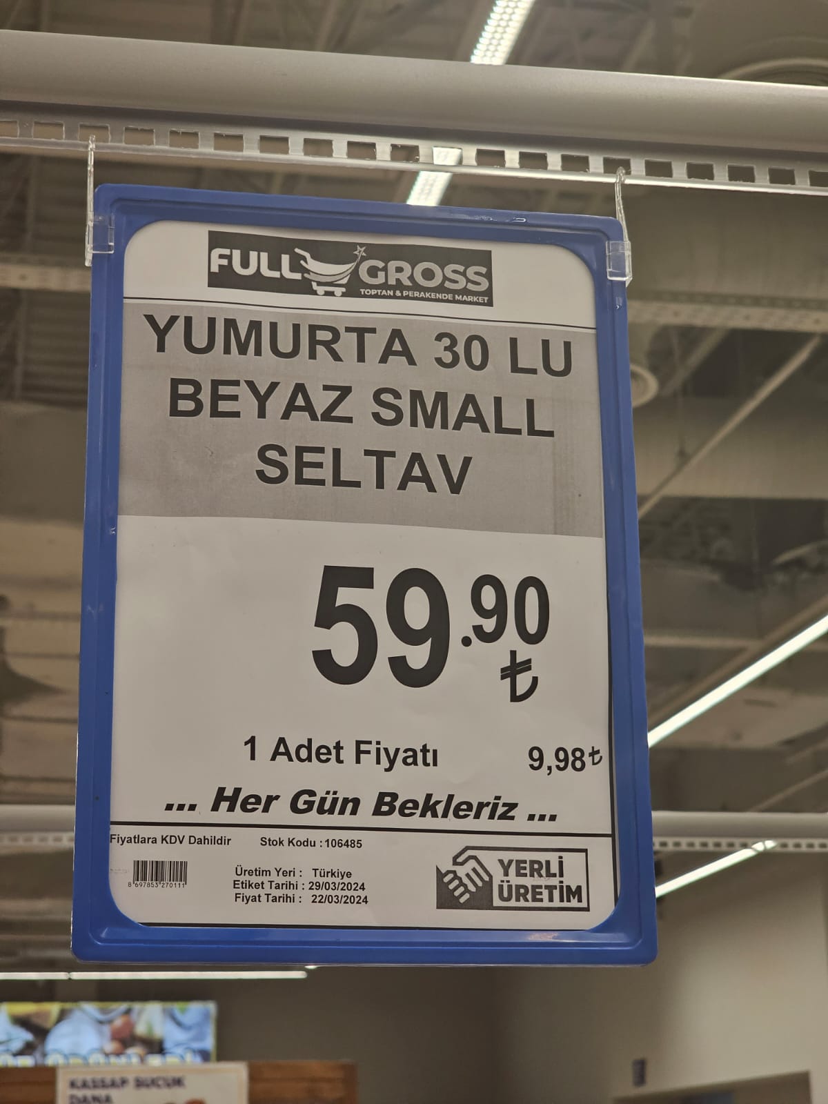 konya yumurta fiyatı