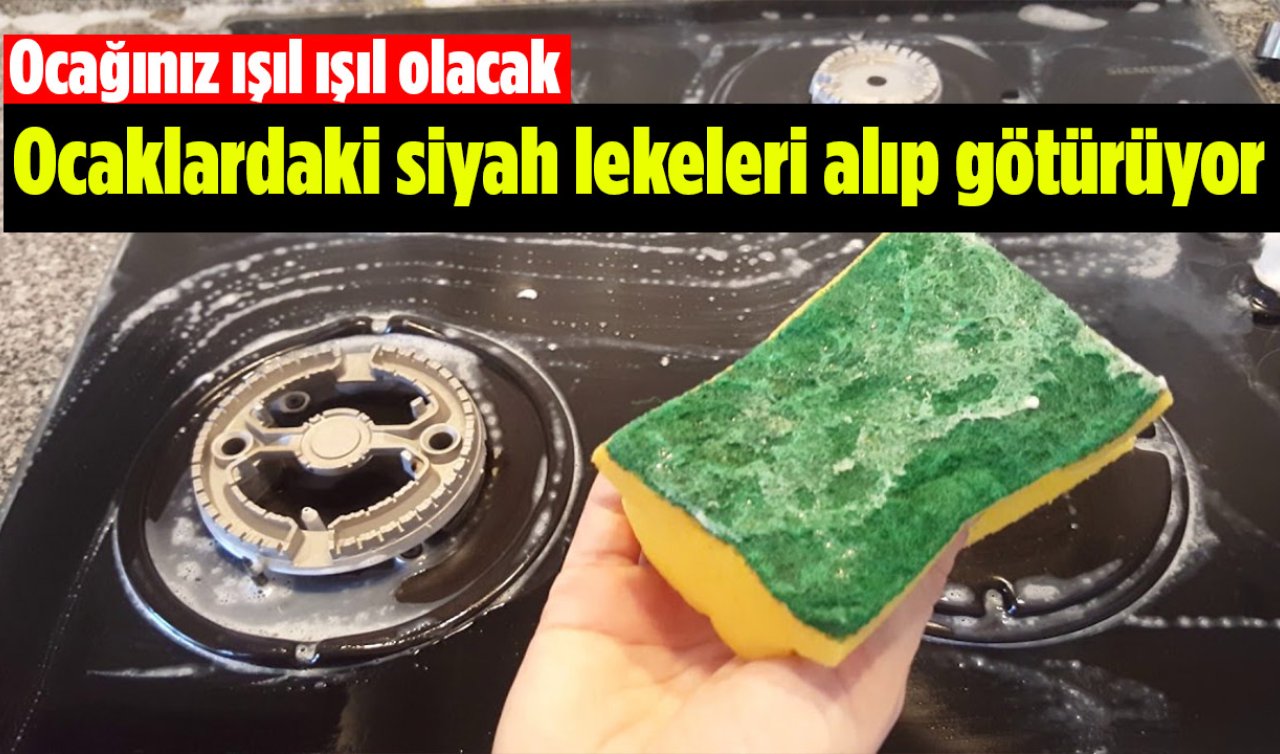 Ocağınız ışıl ışıl olacak! Bu yöntemle ocaklardaki siyah lekeleri kayboluyor! 