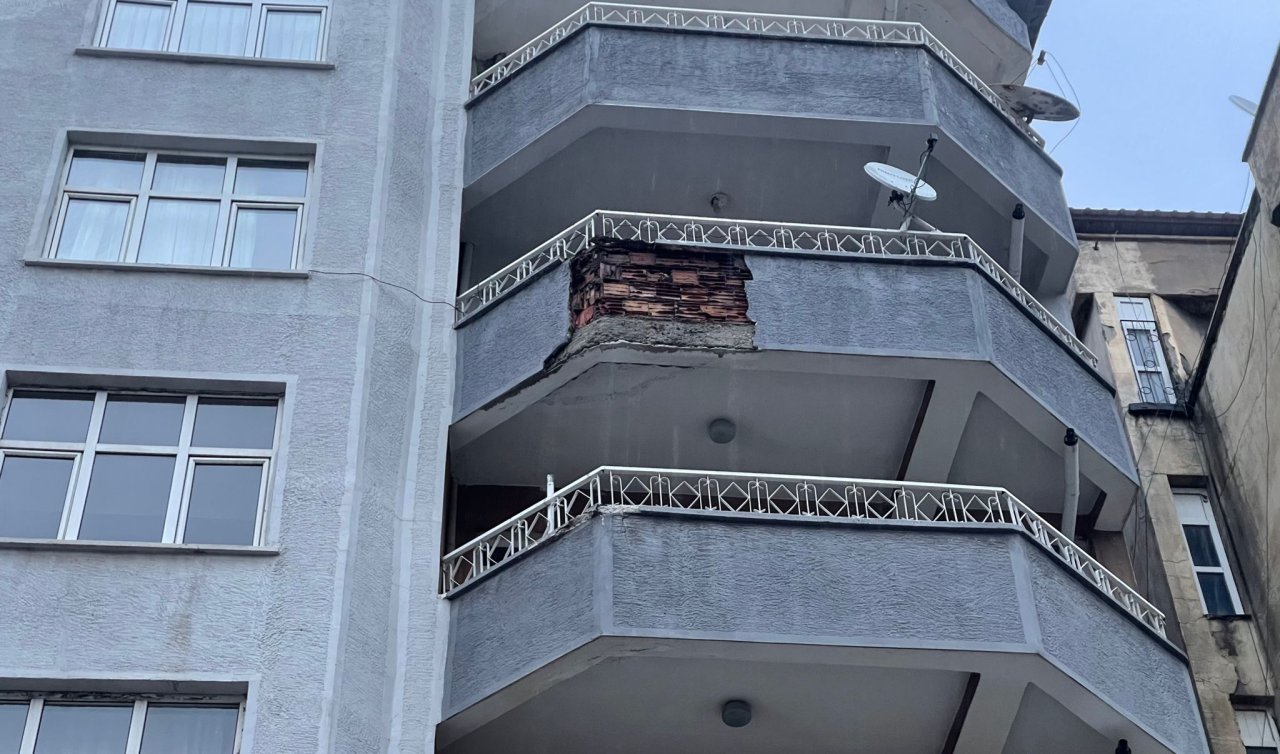 7 katlı binadan başına beton parçası düştü; ağır yaralandı