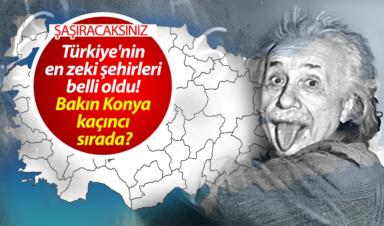  Türkiye’nin en zeki şehirleri belli oldu! Bakın Konya kaçıncı sırada?