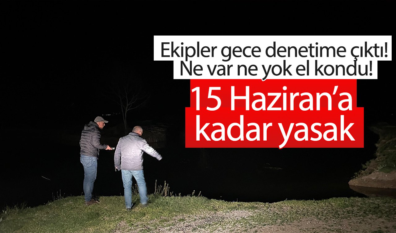  Ekipler gece denetime çıktı! Ne var ne yok el kondu! 15 Haziran’a kadar yasak