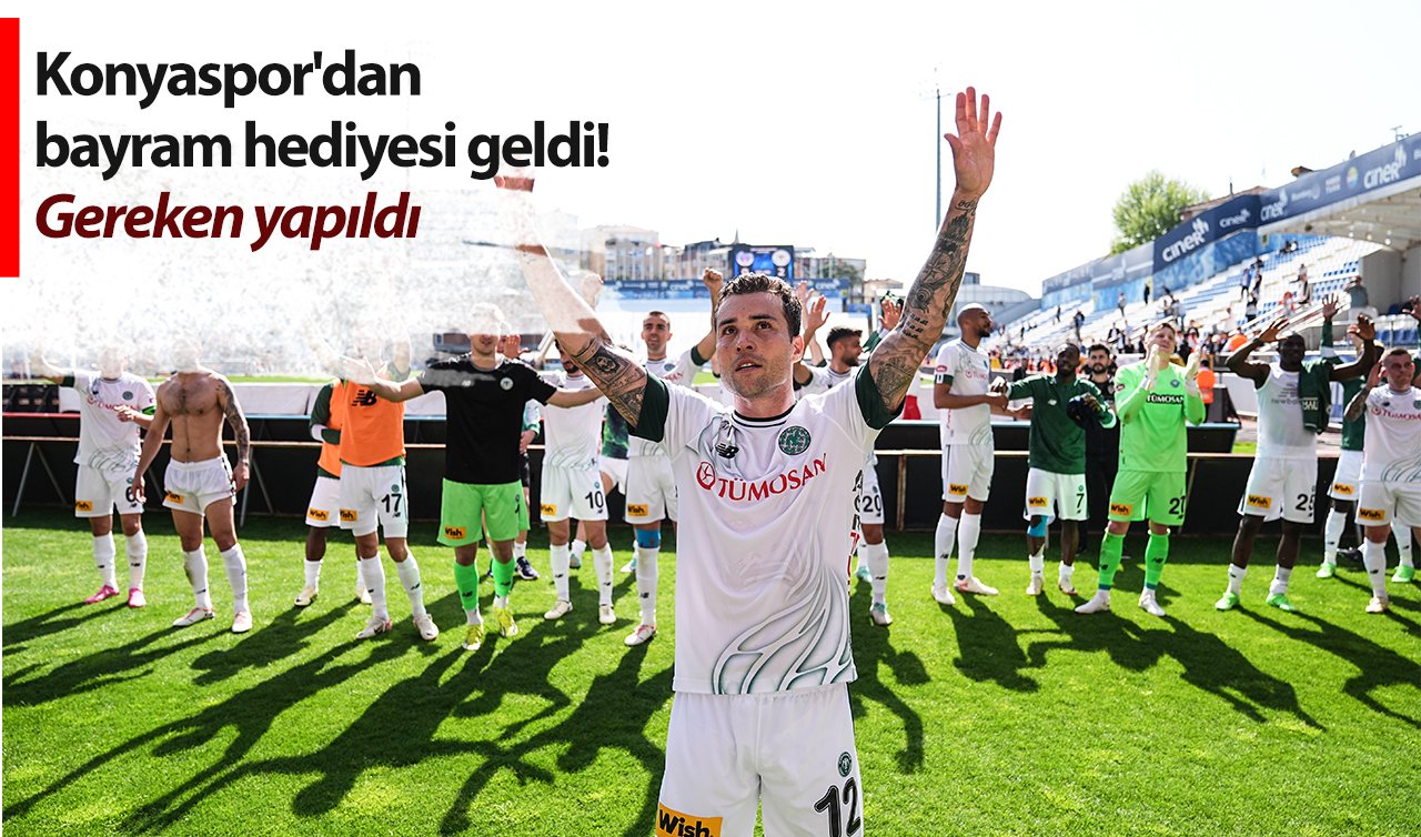  Konyaspor’dan bayram hediyesi geldi! Gereken yapıldı
