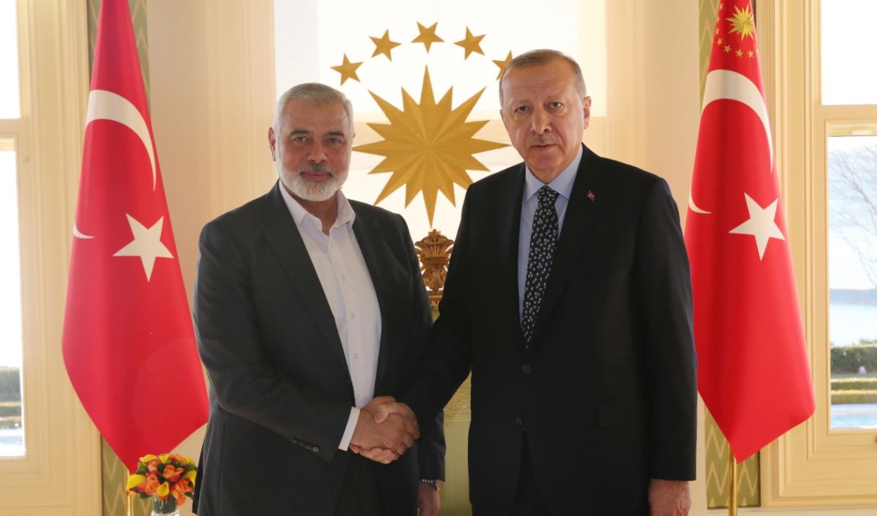  Cumhurbaşkanı Erdoğan Hamas Siyasi Büro Başkanı Haniye’yi kabul etti