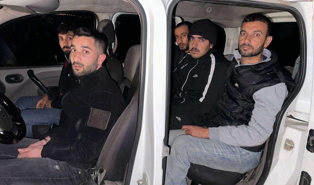 Hafif ticari araçtaki 13 kaçak göçmen ile 1 organizatör yakalandı