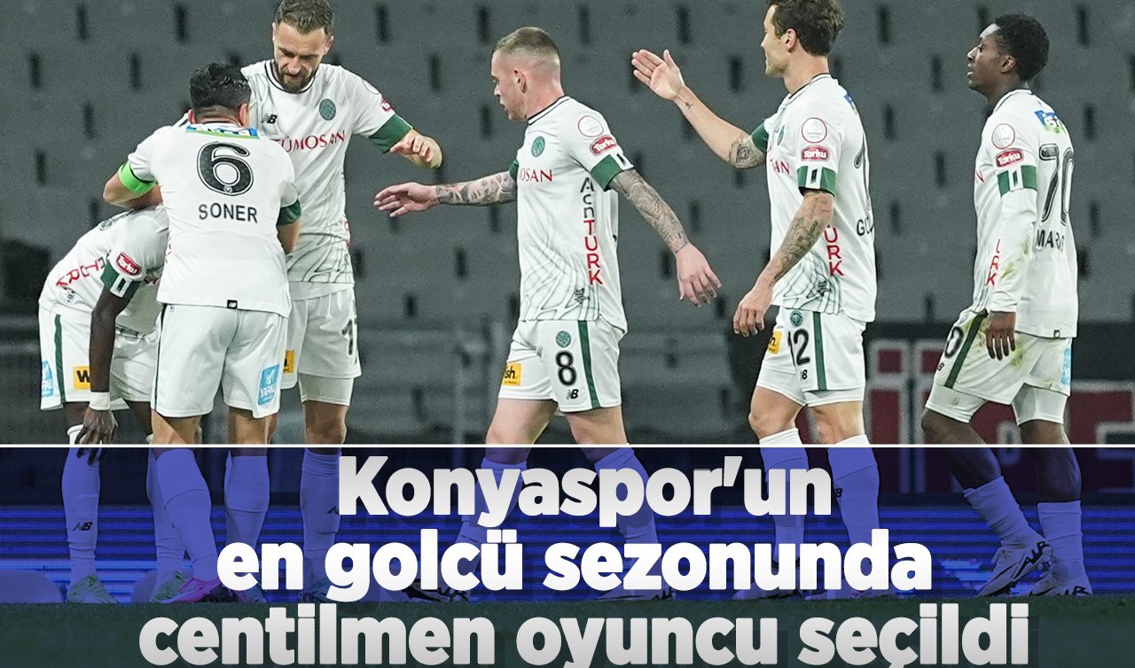   Konyaspor’un en golcü sezonunda centilmen oyuncu seçildi