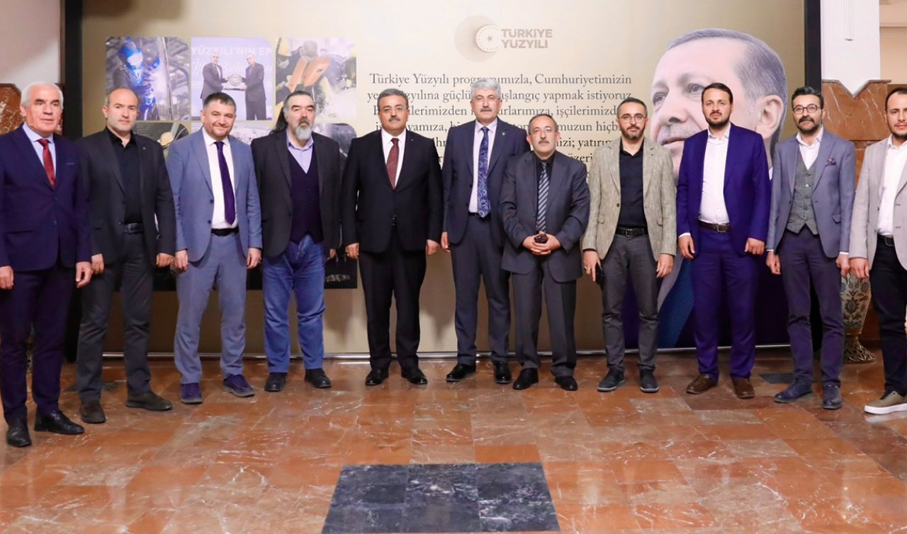 Konya Gazeteciler Cemiyeti Ankara ziyaretinde