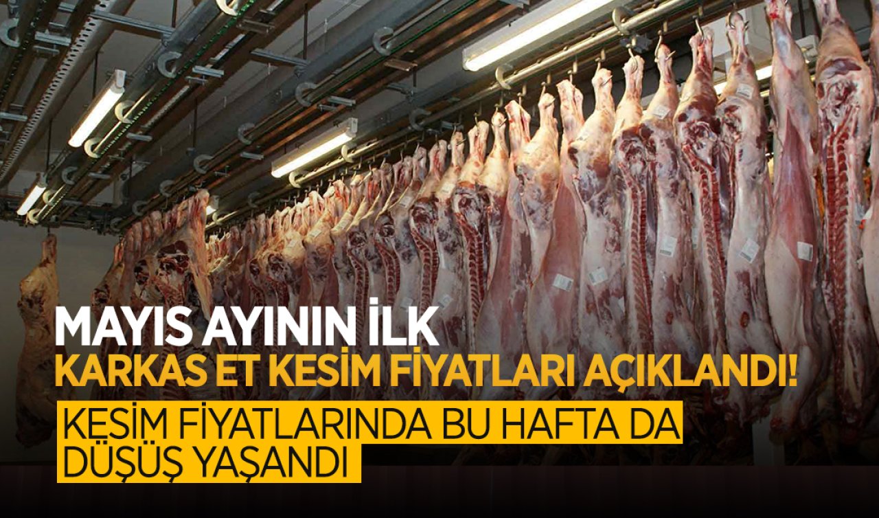  Mayıs ayının ilk karkas et kesim fiyatları açıklandı! Kesim fiyatlarında bu hafta da düşüş yaşandı