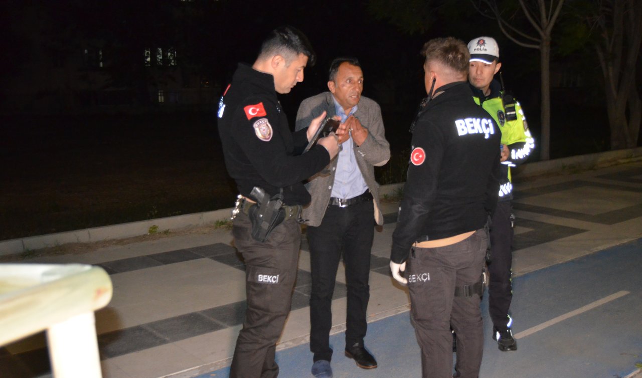 Polisi görünce otomobilini bırakıp kaçan sürücü alkollü çıktı