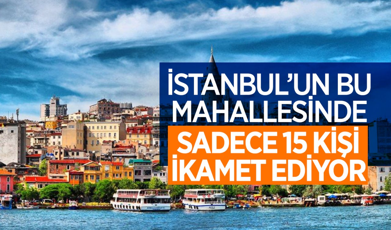  İstanbul’un bu mahallesinde sadece 15 kişi ikamet ediyor!