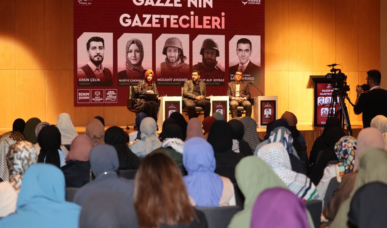  Konya Büyükşehir çatısı altında “Gazze’nin Gazetecileri” konferansı düzenledi