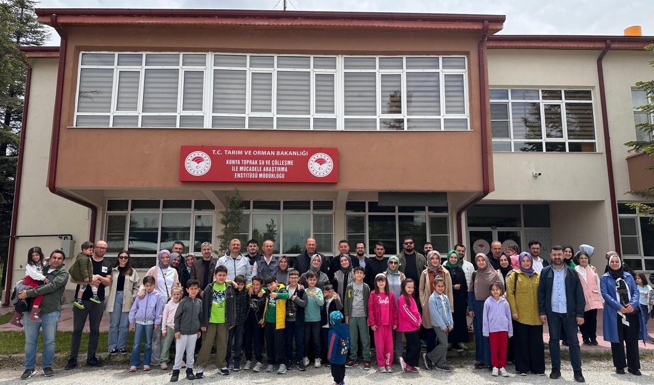 Öğrenciler Karapınar’da çölleşmeyle mücadele çalışmalarını inceledi