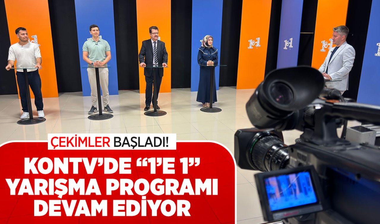 Çekimler başladı! KONTV’de “1’E 1” yarışma programı devam ediyor