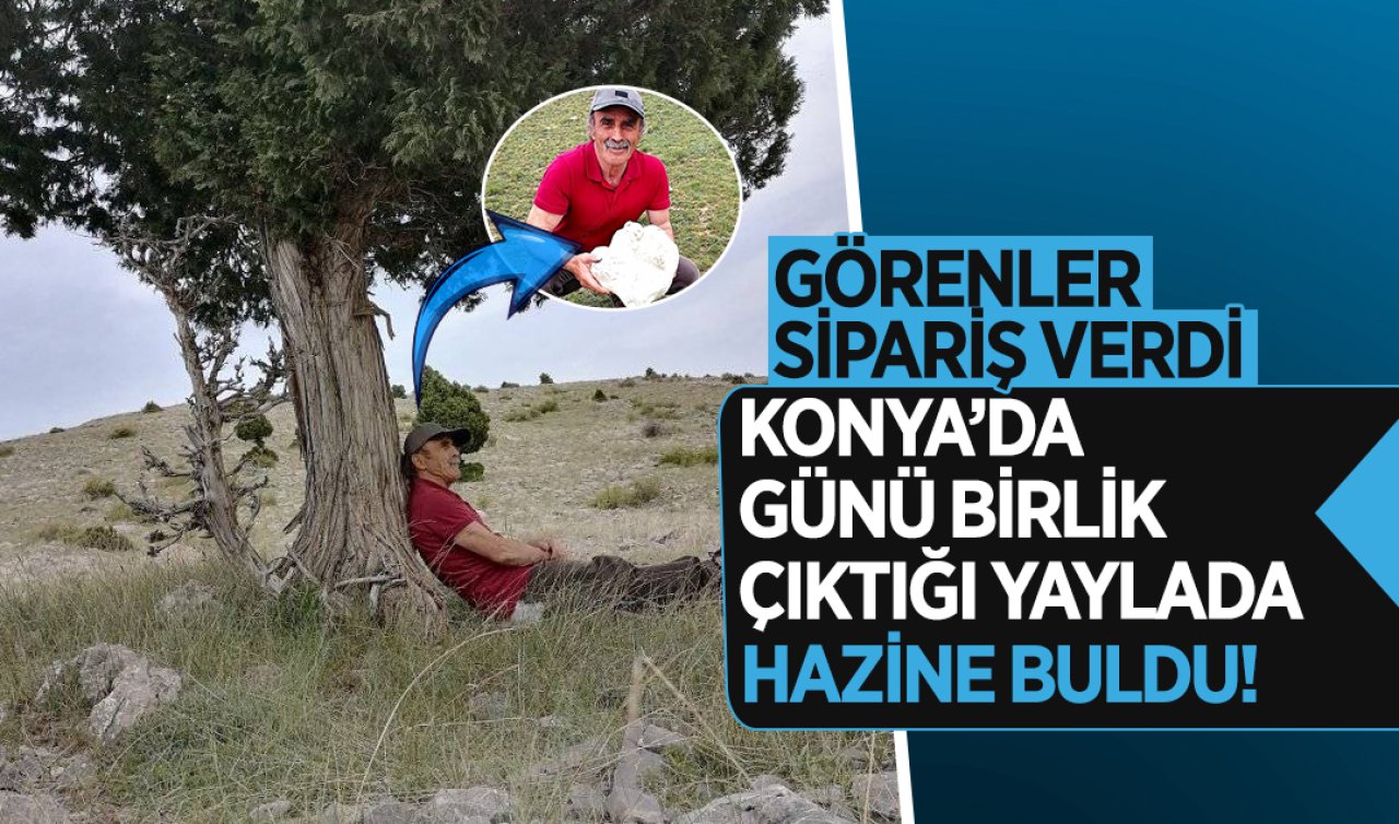 Konya’da günü birlik çıktığı yaylada hazine buldu! Görenler sipariş verdi