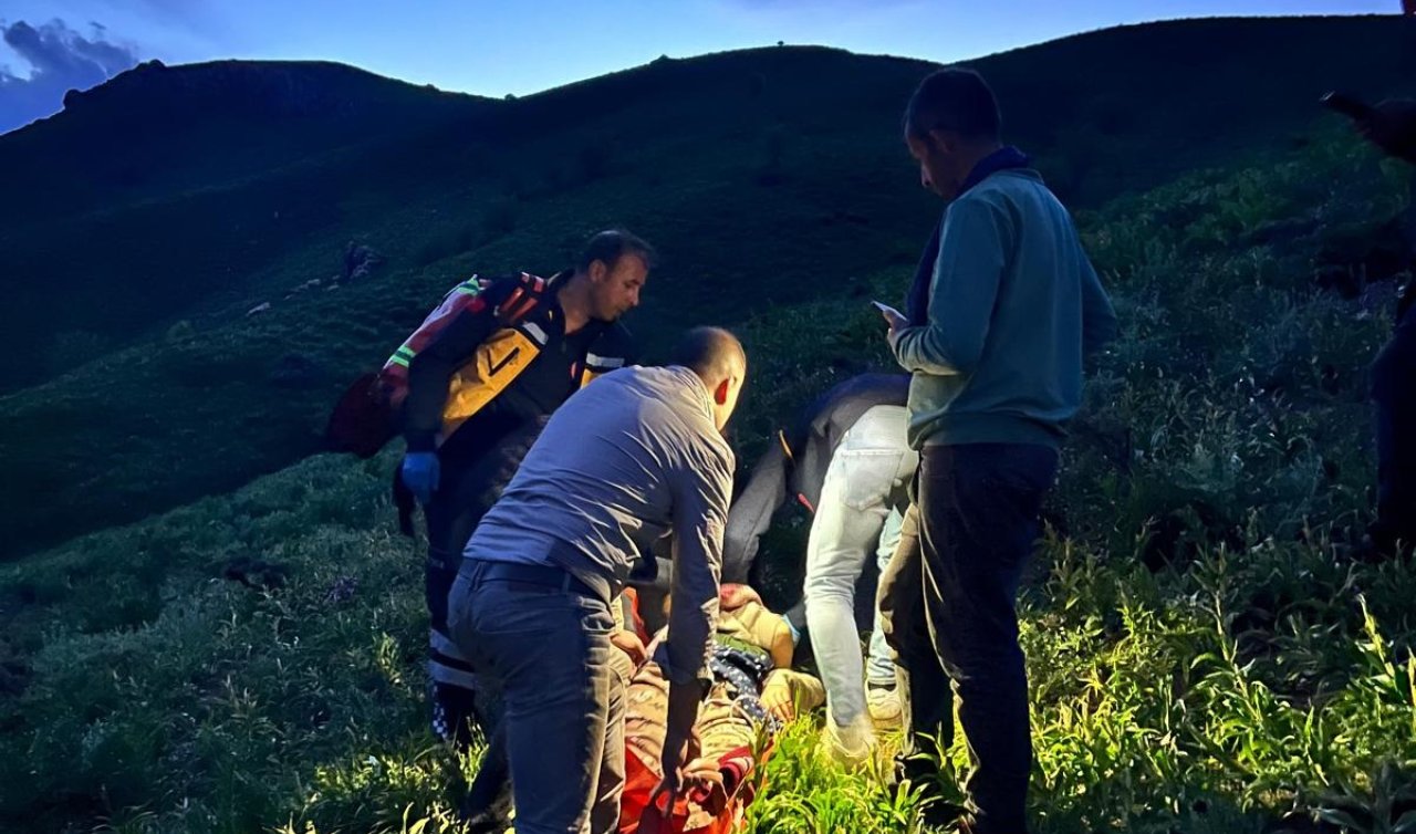 Pancar otu toplamak için çıktığı yaylada beyin kanaması geçirmişti! O kadını ekipler hastaneye ulaştırdı