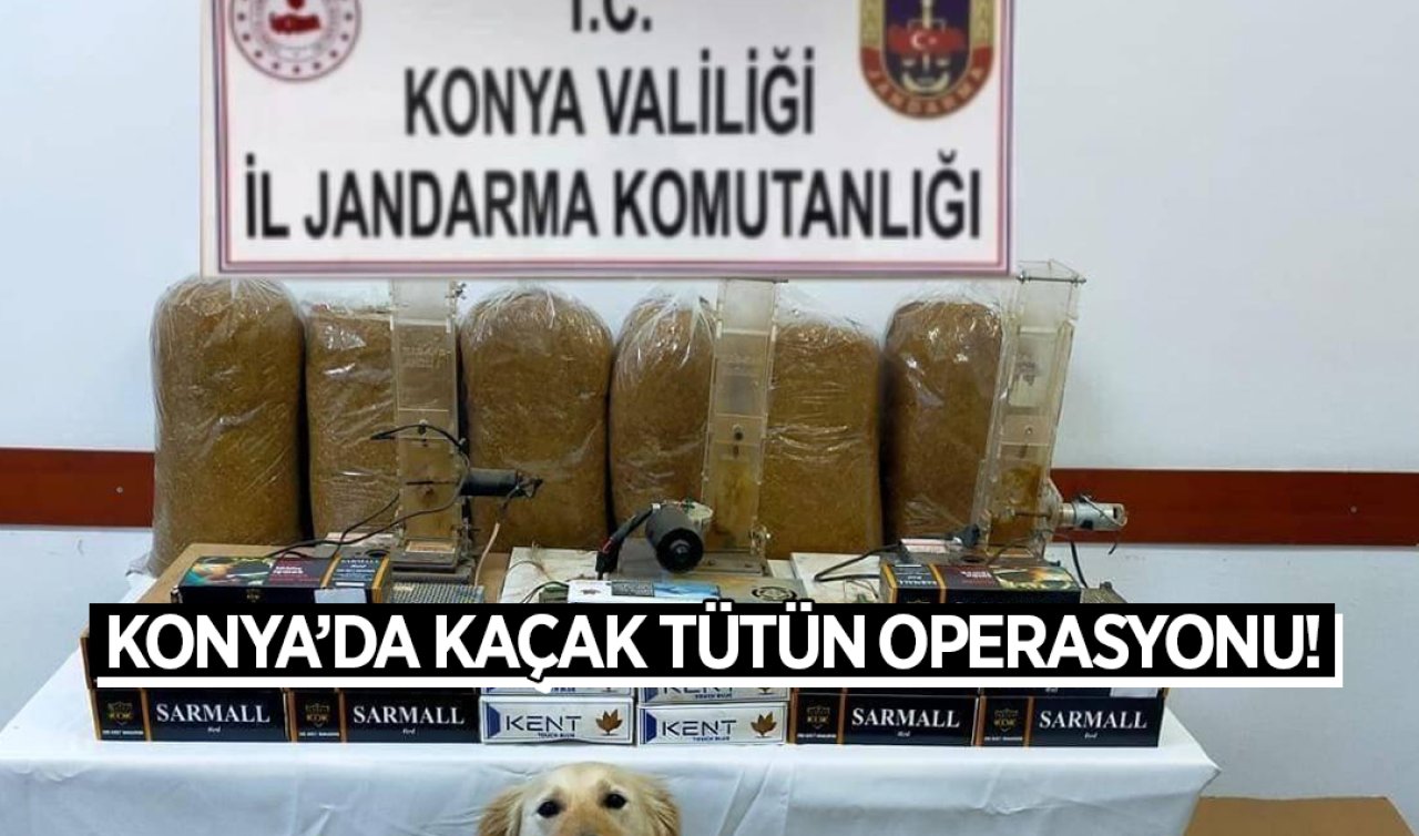 Konya’da kaçak tütün operasyonu!