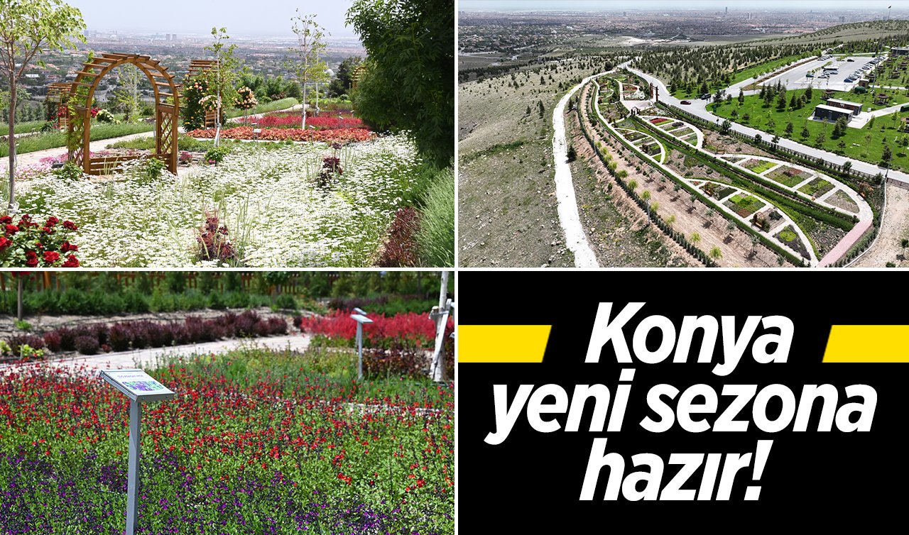   Konya yeni sezona hazır!  7500 metrekare alanda 128 çeşitte 50 bin çiçek ziyaretçileri bekliyor 