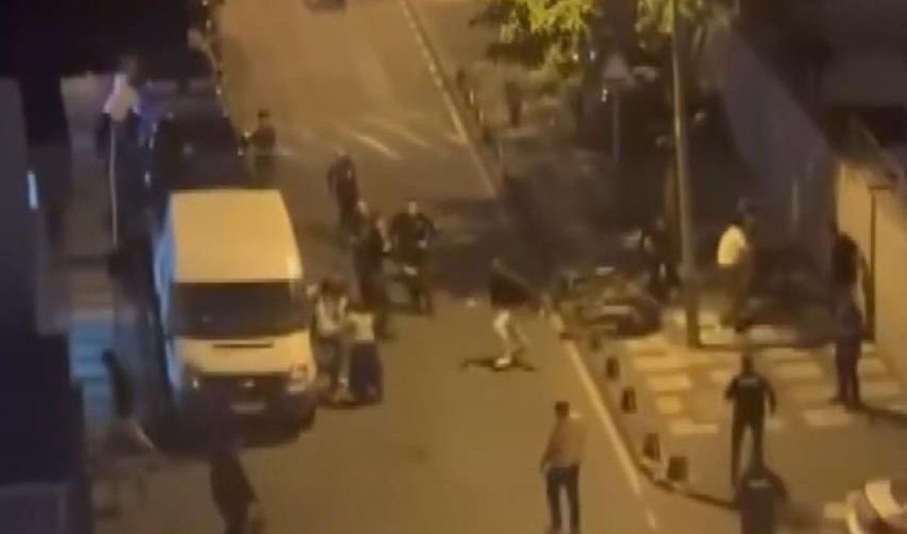 Husumetli iki aile arasındaki kavgayı polis havaya ateş açarak ayırdı; 4 polis 1 bekçi yaralı