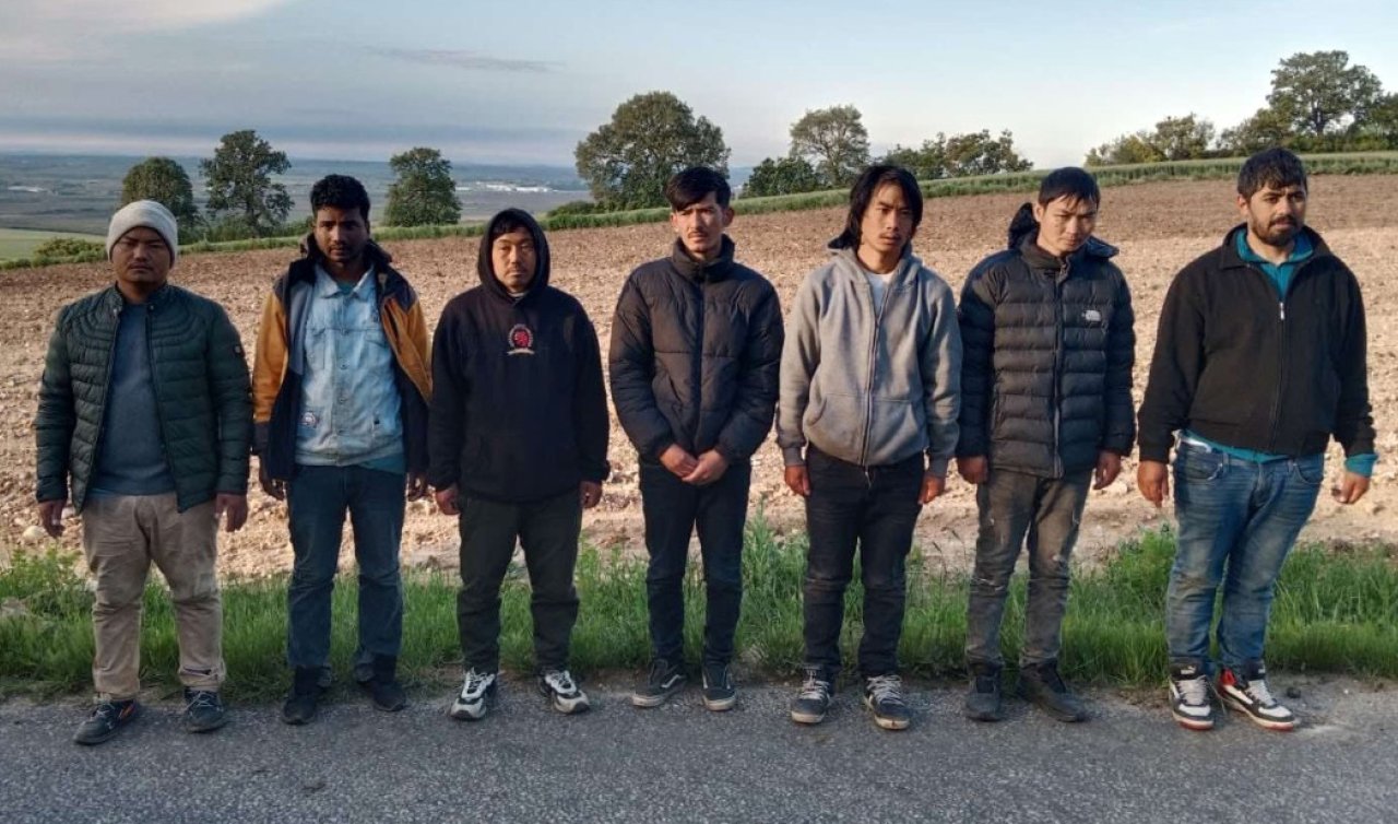 13 kaçak göçmen yakalandı!