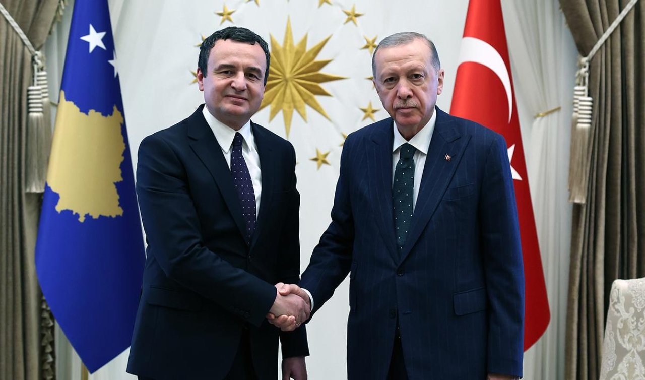 Cumhurbaşkanı Erdoğan Albin Kurti’yi kabul etti