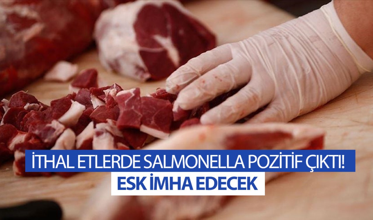 İthal etlerde Salmonella pozitif çıktı! ESK imha edecek