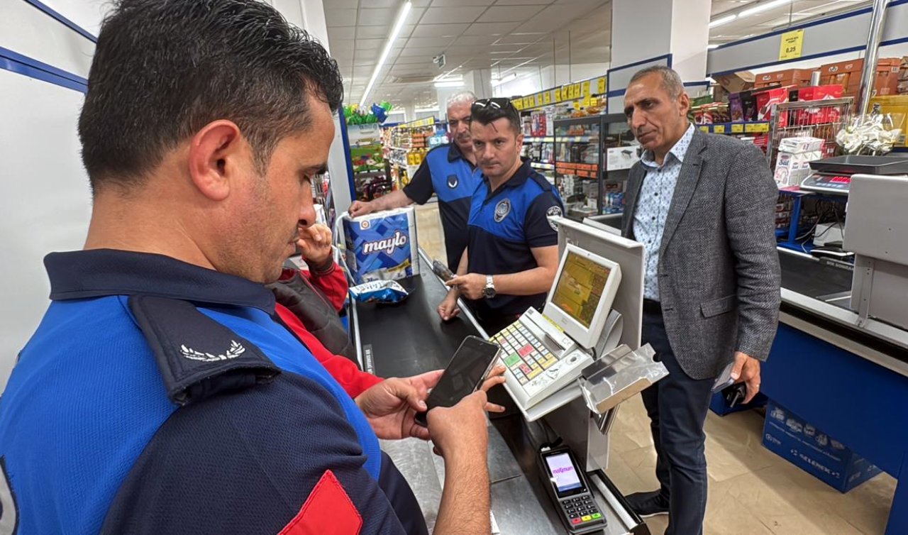 Market denetiminde tarihi geçmiş ürünler toplatıldı