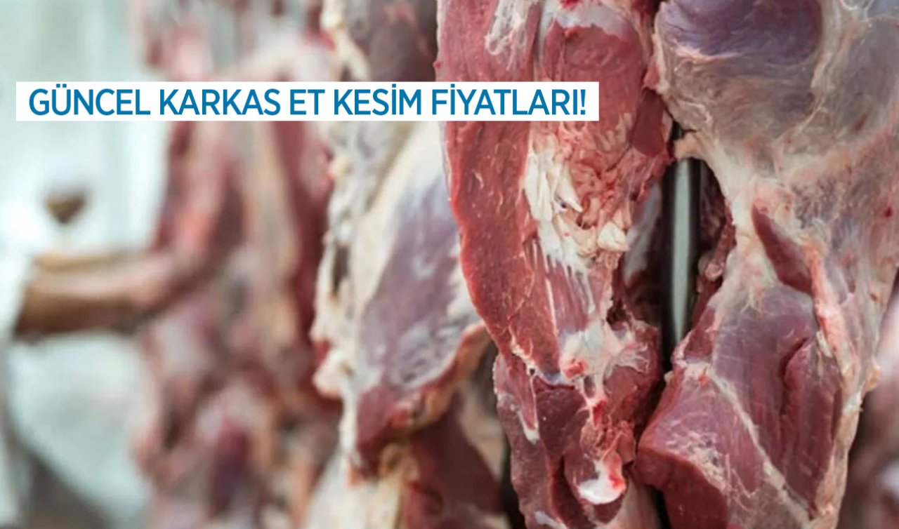 Güncel et kesim fiyatları yayınlandı! Dana ve kuzu karkas et kesim fiyatı ne kadar?