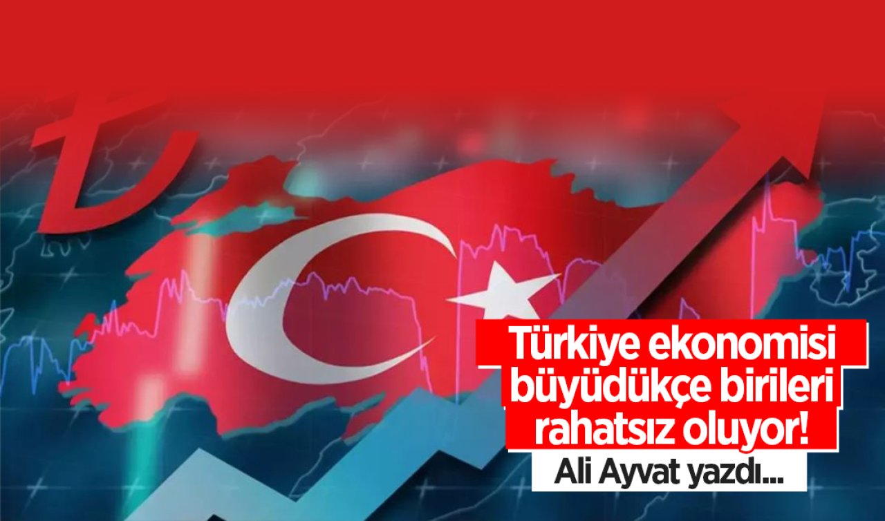 Türkiye ekonomisi büyüdükçe birileri rahatsız oluyor! Ali Ayvat yazdı...