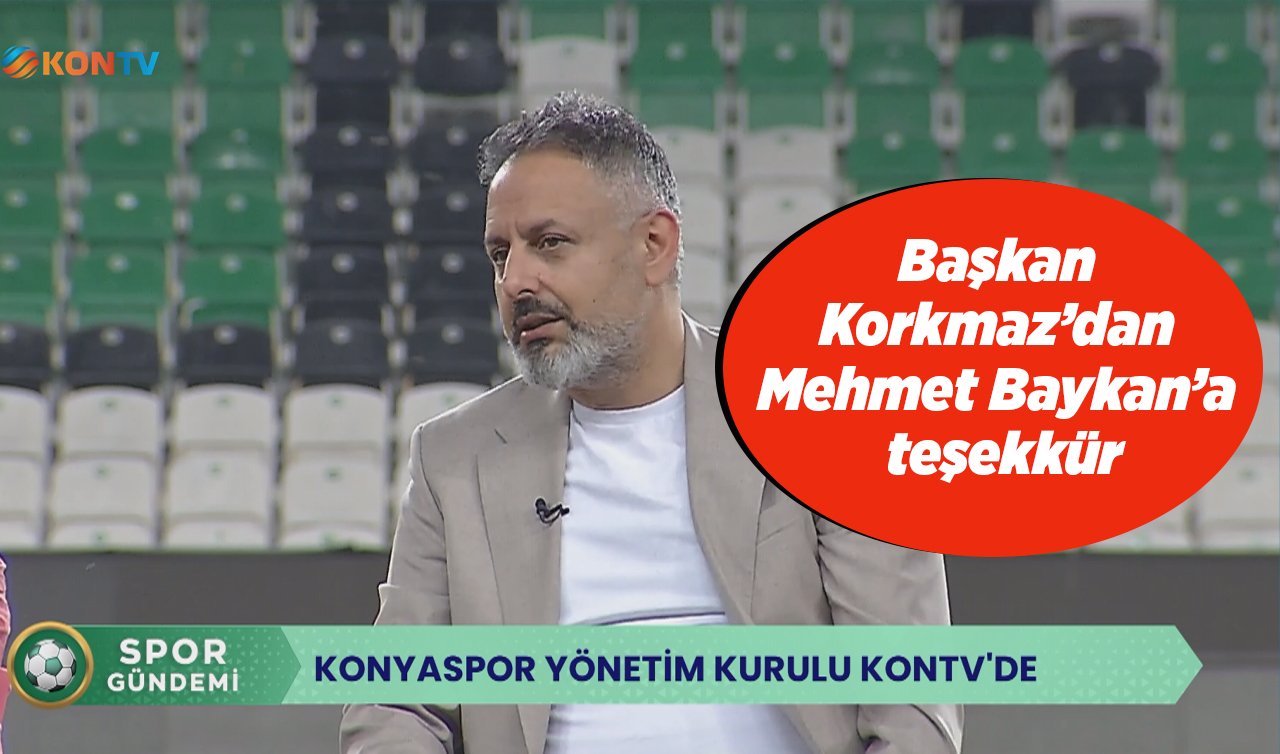  Başkan Korkmaz’dan Mehmet Baykan’a teşekkür
