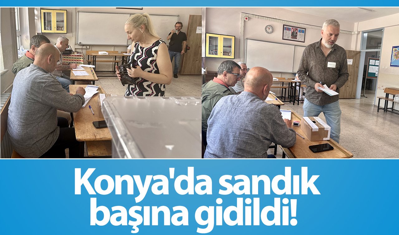 Konya’da sandık başına gidildi!  Vatandaşlar Bulgaristan’daki seçimler için oy kullandı