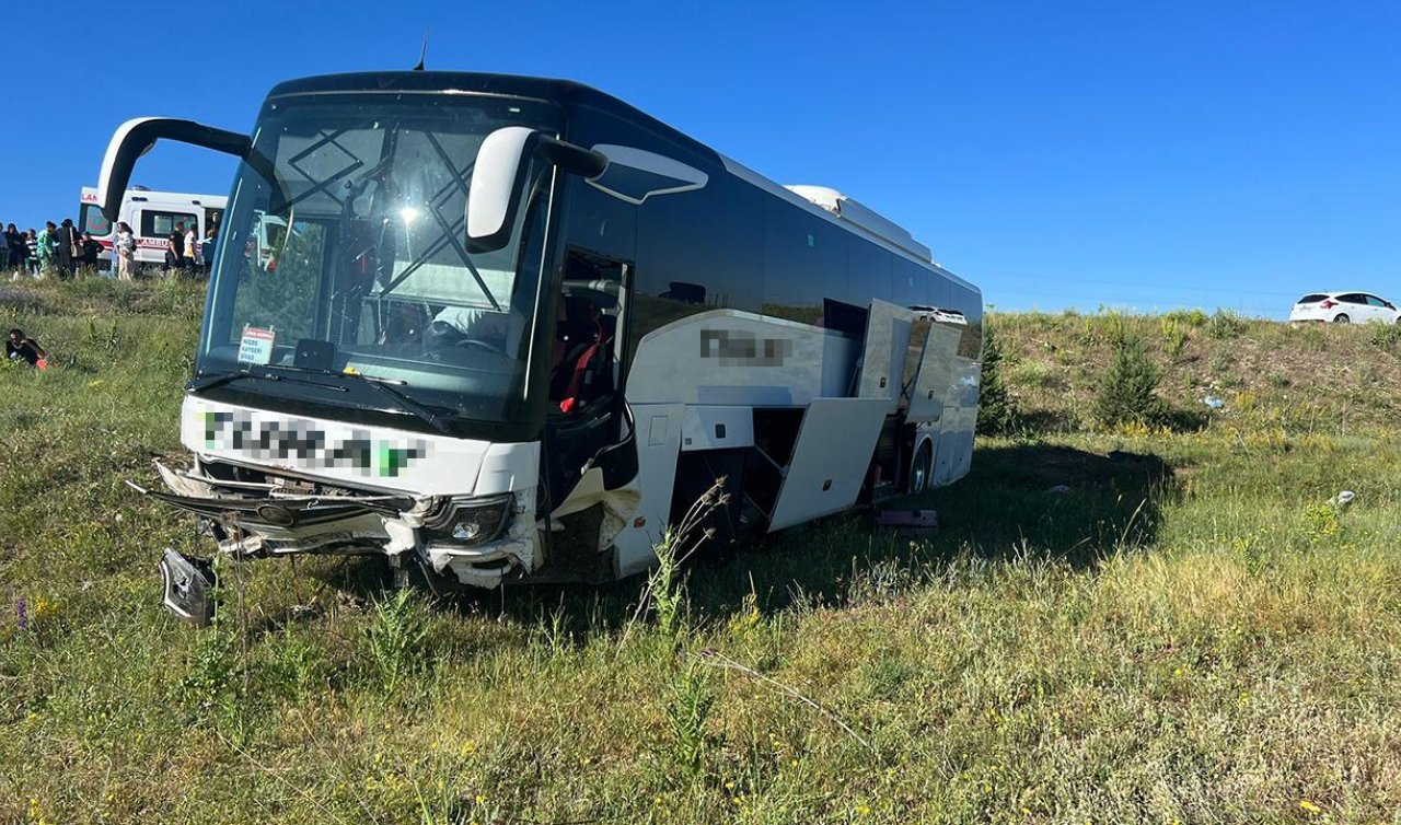 Şarampole inen yolcu otobüsünde 8 kişi yaralandı
