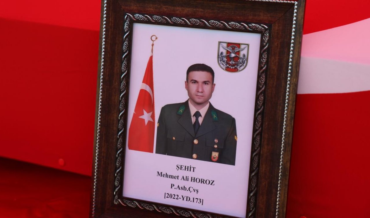 Şehit Astsubay Çavuş Mehmet Ali Horoz, Kahramanmaraş’ta son yolculuğuna uğurlandı