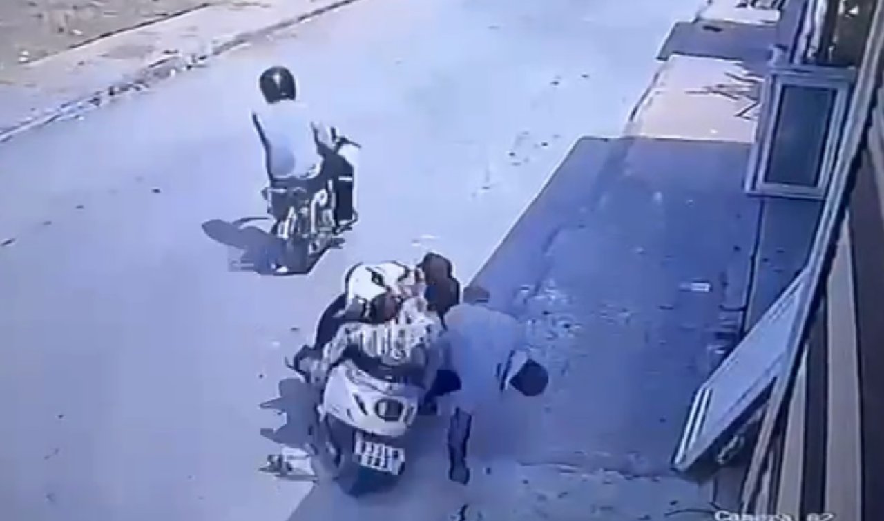 Torunlarının gözü önünde tabancayla başından vuruldu; saldırı anı kamerada