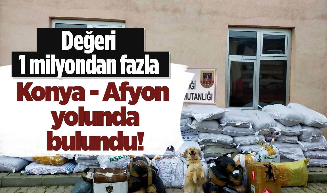 Konya- Afyon yolunda bulundu! Değeri 1 milyondan fazla