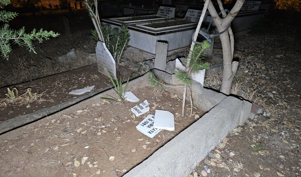 Adana’da mezar taşlarına saldırı
