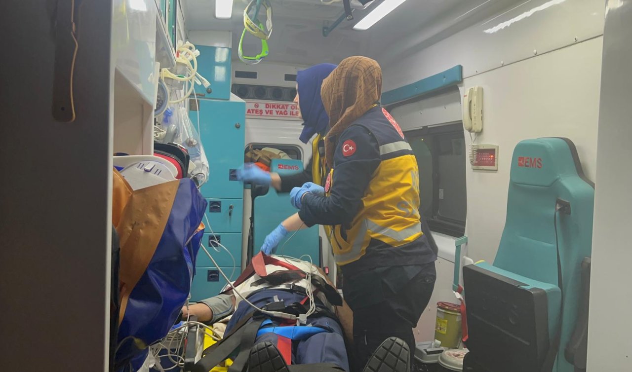 Havalandırma boşluğuna düşen kişi kurtarıldı