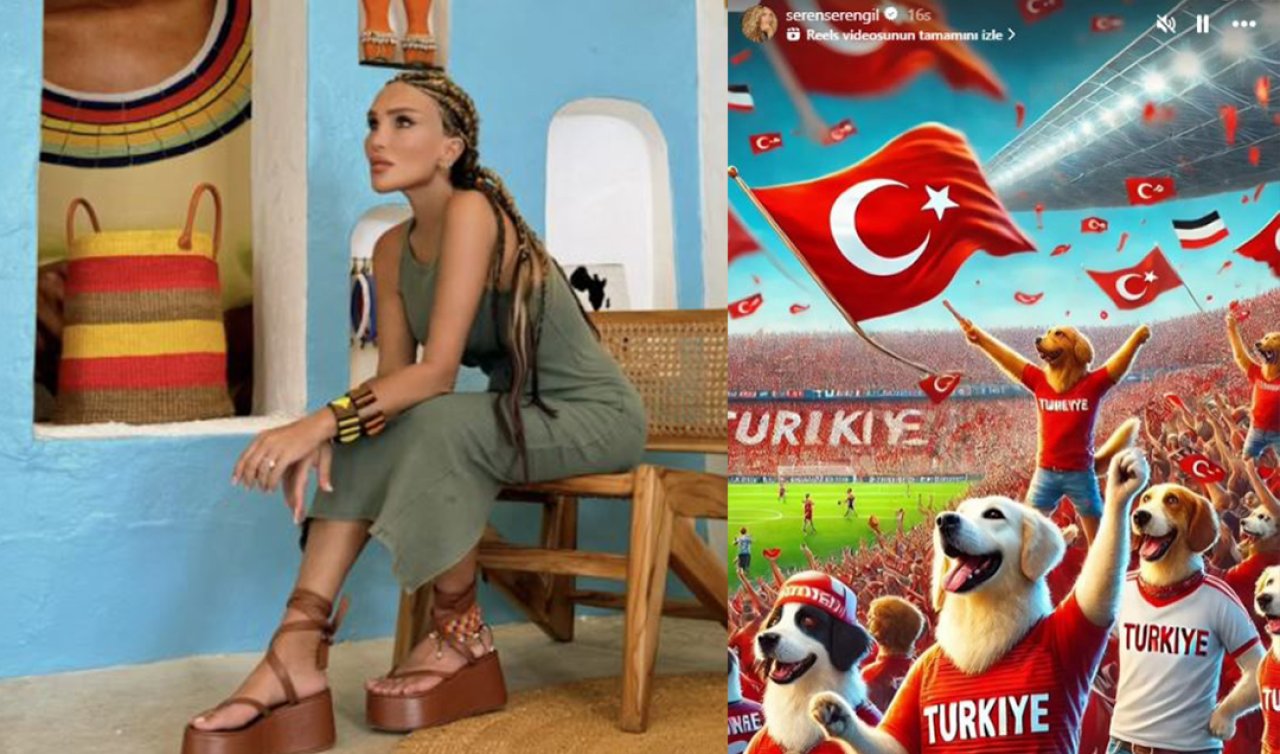 Seren Serengil’den tepki çeken milli takım paylaşımı!