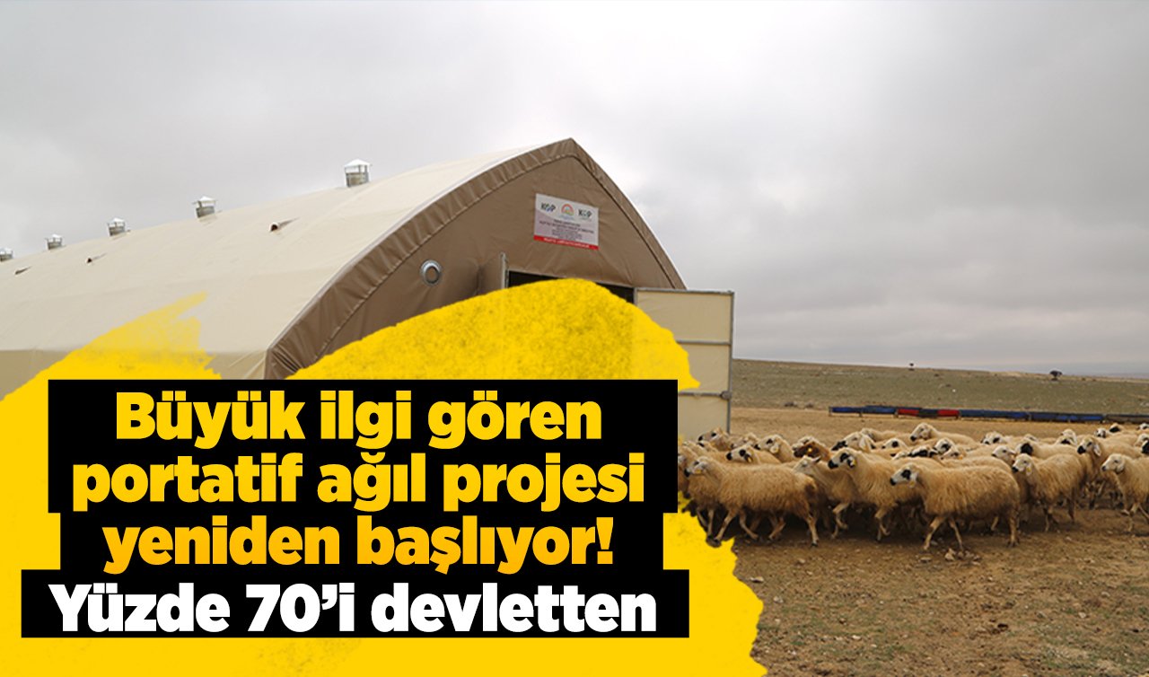 Konya’nın o ilçesine devlet desteği ile portatif ağıllar yapılacak! 100 koyun detayı önemli