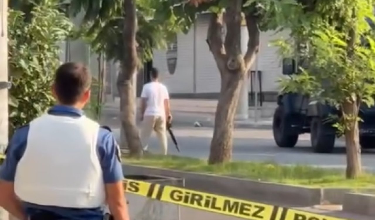  Polis merkezi önünde rastgele ateş etti! Bacağından vurularak etkisiz hale getirildi