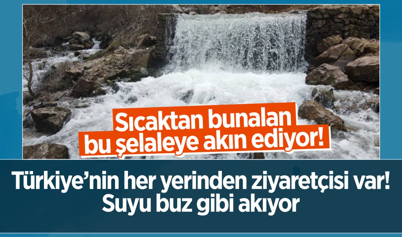 Sıcaktan bunalan bu şelaleye akın ediyor! Türkiye’nin her yerinden ziyaretçisi var! Suyu buz gibi akıyor 