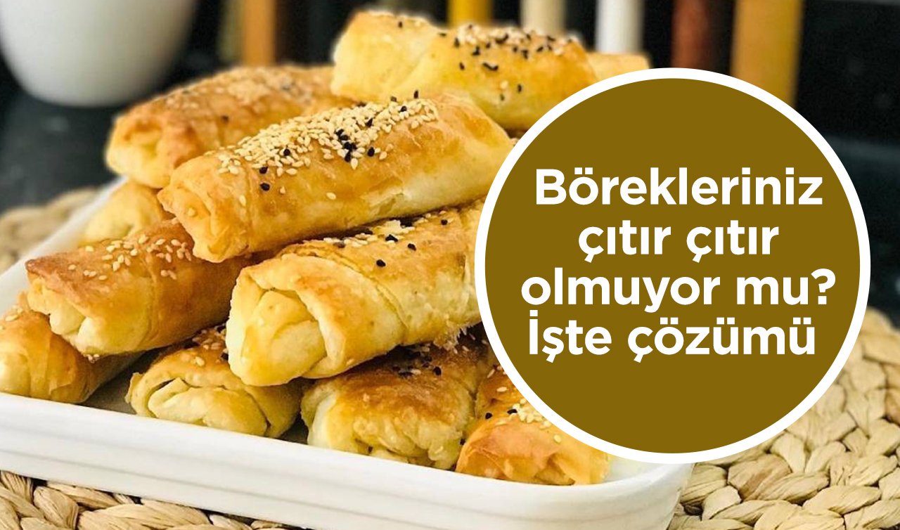 Börekleriniz çıtır çıtır olmuyor mu? Dışı kuru içi ise sulu mu kalıyor? İşte çözümü... 