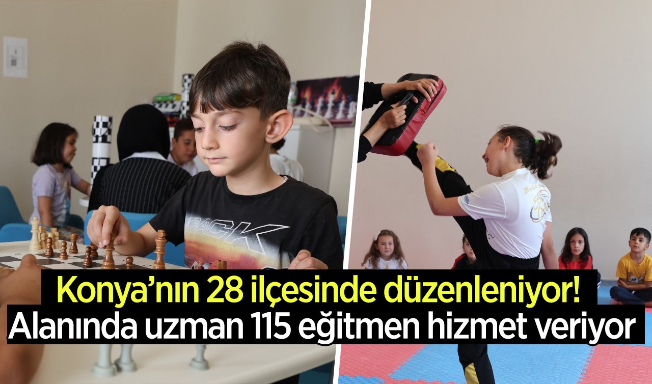 Konya’nın 28 ilçesinde düzenleniyor! Alanında uzman 115 eğitmen hizmet veriyor