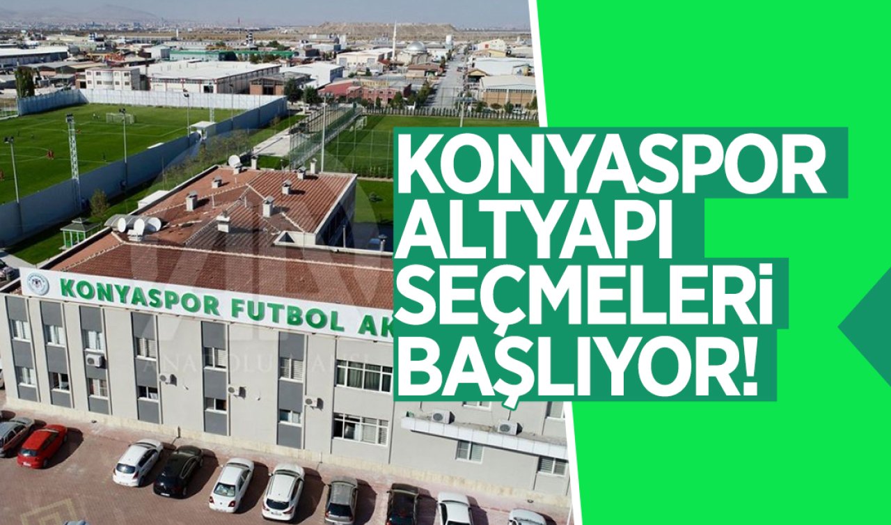 Konyaspor altyapı seçmeleri başlıyor! Seçmelerin yapılacağı günler belli oldu!