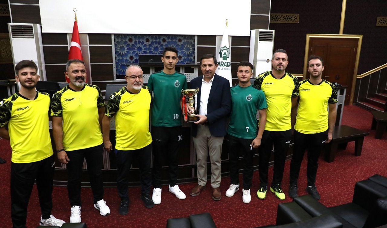 Başkan Hasan Kılca şampiyon takımlarla buluştu