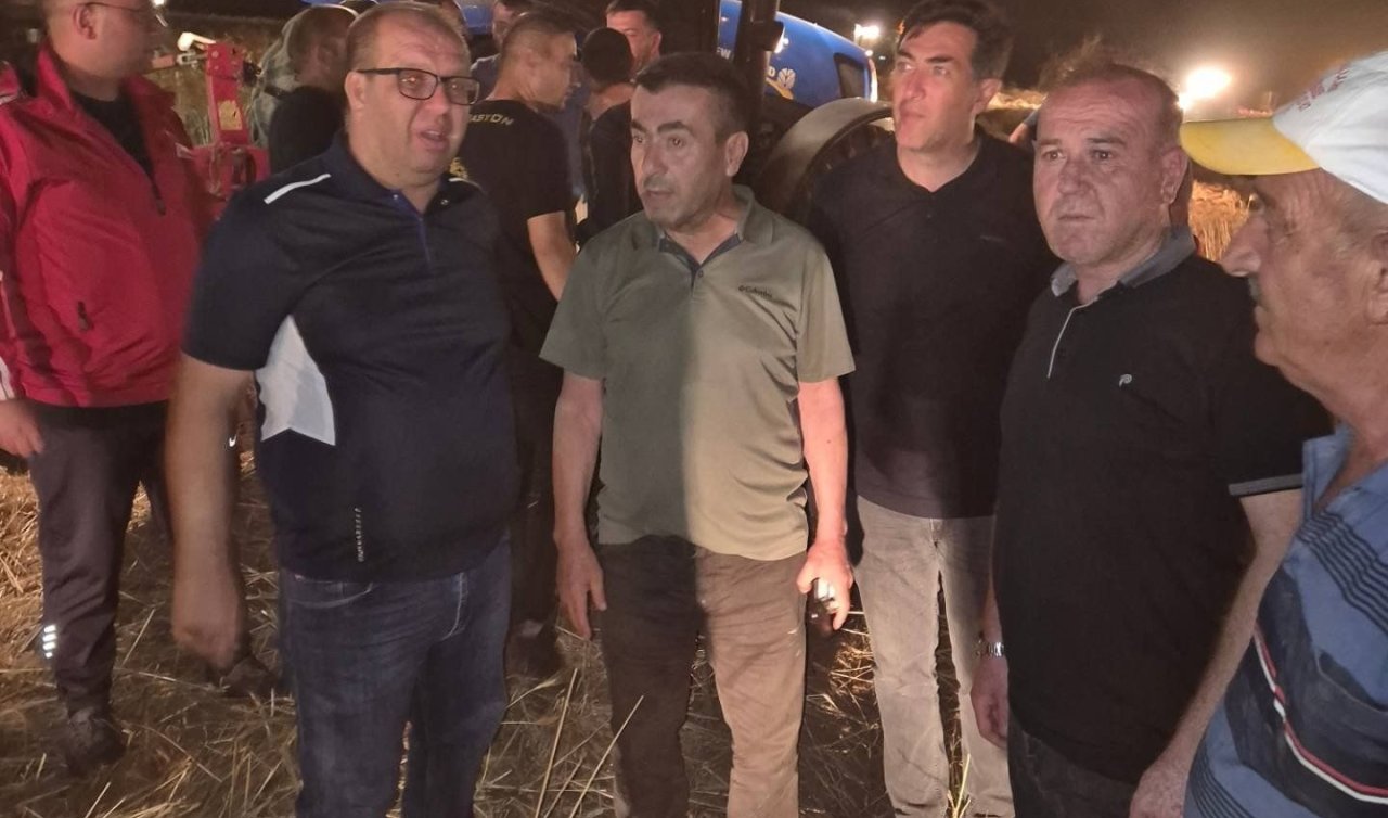  Tarım arazisinde çıkan yangın 3 saatte söndürüldü